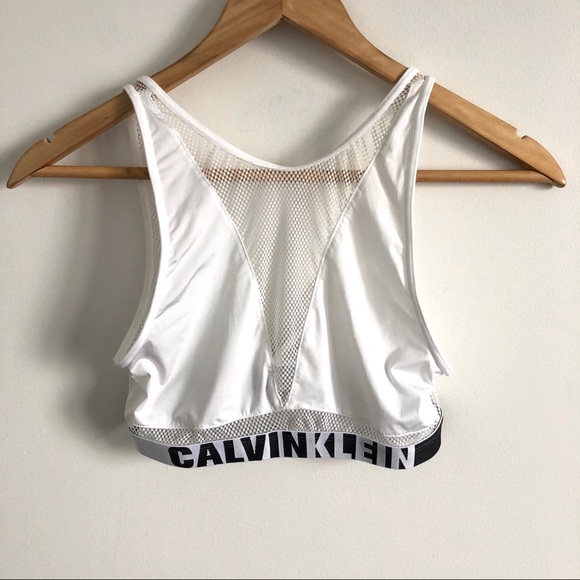 Calvin Klein Tops - Calvin Klein White Mesh Bralette